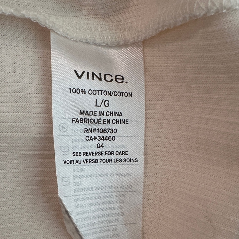 Vince Men's Cream Crewneck Sweater - Picture 11 of 12